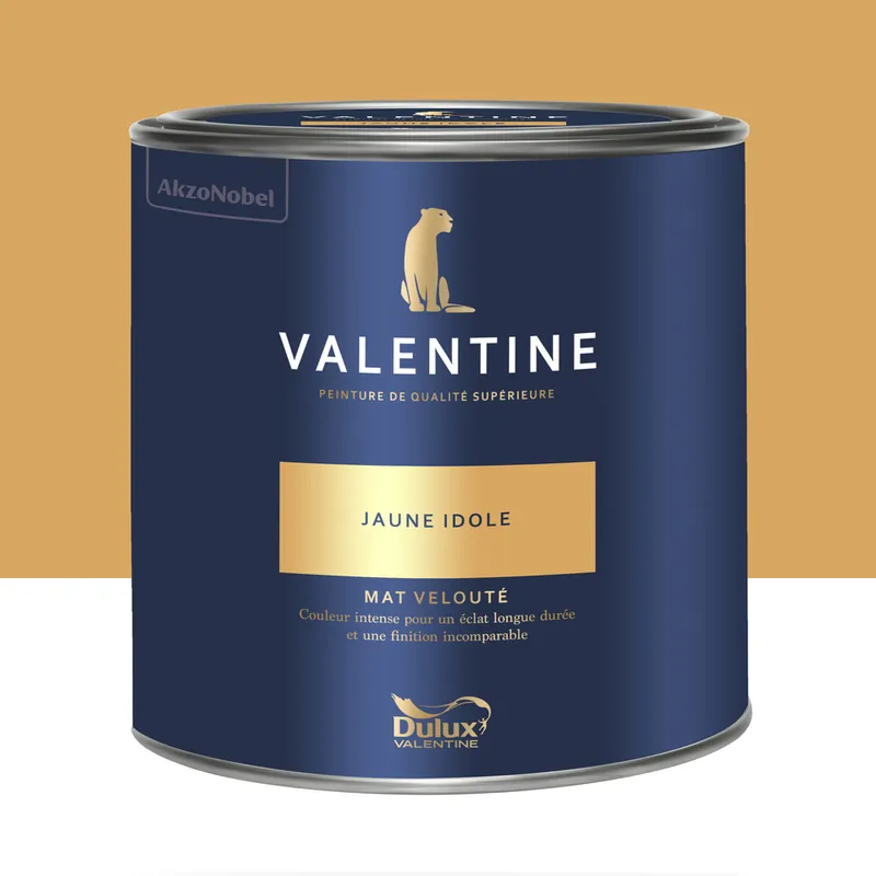 Peinture Valentine Mat Velouté Jaune Idole 2 L - DULUX VALENTINE Promotion Saisonnière