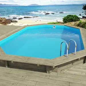 Commander Maintenant Piscine bois "Florida 145 " - 6.57 x 4.57 x 1.45 m HABITAT ET JARDIN