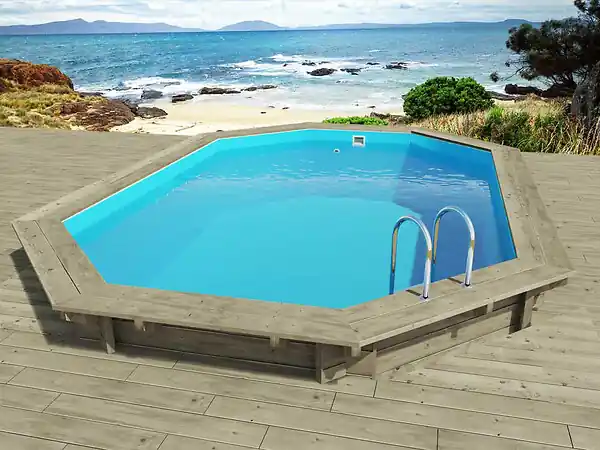Commander Maintenant Piscine bois "Florida 145 " - 6.57 x 4.57 x 1.45 m HABITAT ET JARDIN
