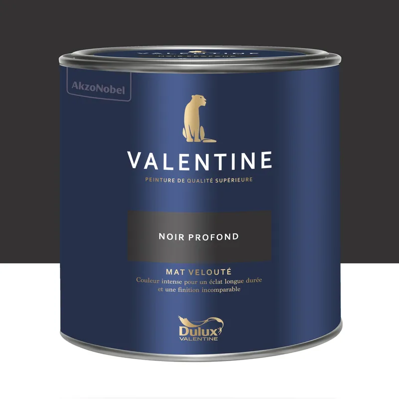 Prix Choc Peinture Valentine Mat Velouté Noir Profond 2 L - DULUX VALENTINE