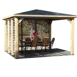Offre Exclusive Pool house Blueterm bois - 14,36 m² - L.379xl.379xH.283,9cm HABRITA