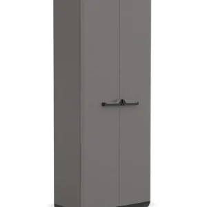 Armoire haute Più gris / noir 166 x 68 x 39 cm Seulement Aujourd'hui