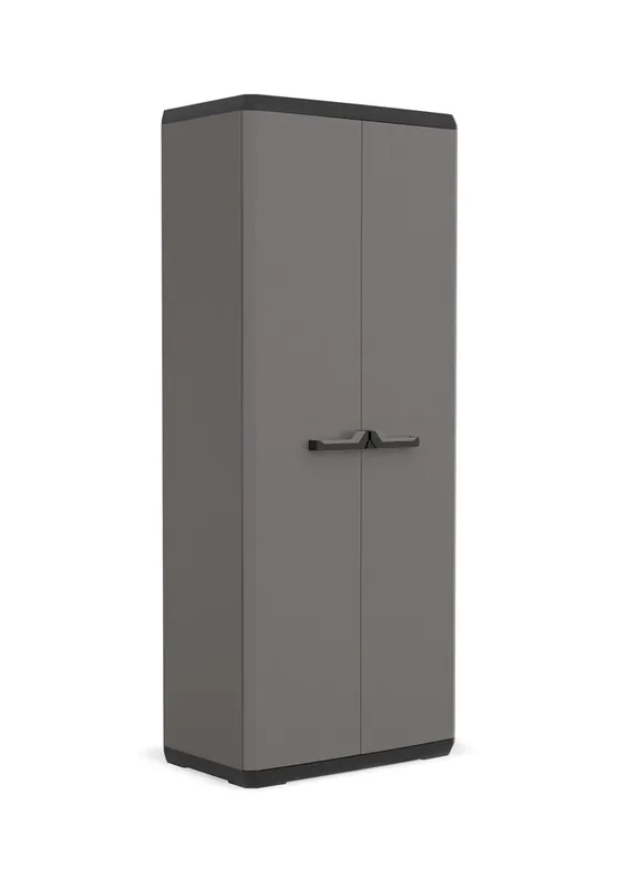 Armoire haute Più gris / noir 166 x 68 x 39 cm Seulement Aujourd'hui