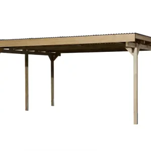 Carport double - 616 - 500 x 300 cm Livraison gratuite domicile WEKA Super Prix