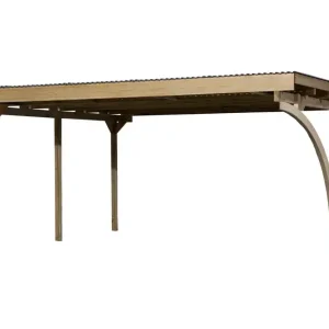 Carport double - 616 avec arc - 500 x 120 cm Livraison gratuite domicile WEKA Prix Bas