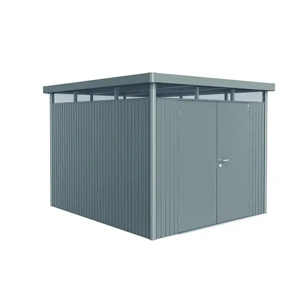 Prix Réduit Abri de jardin acier HighLine H5 - L.275xH.222xP.315cm BIOHORT