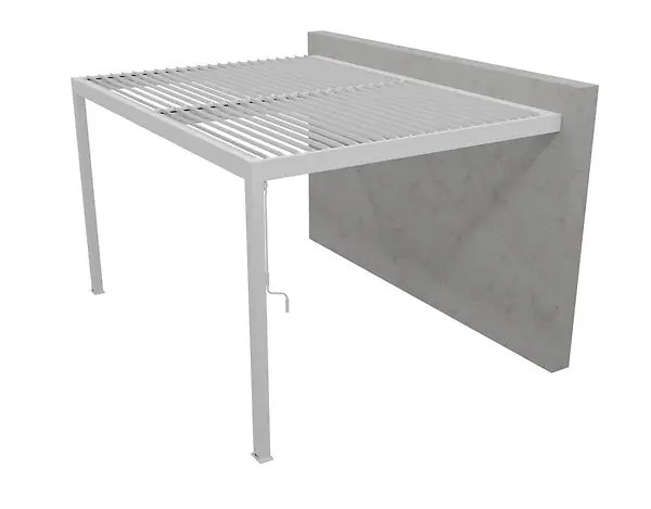 Promotion Pergola alu Sartre - Blanc - H.2400xL.3000xP.3000mm ELSEALU