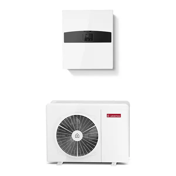 Super Prix Pompe à chaleur Connecté Air / Eau monobloc Nimbus Plus M avec appoint électrique Ariston 8 kW Monophasé