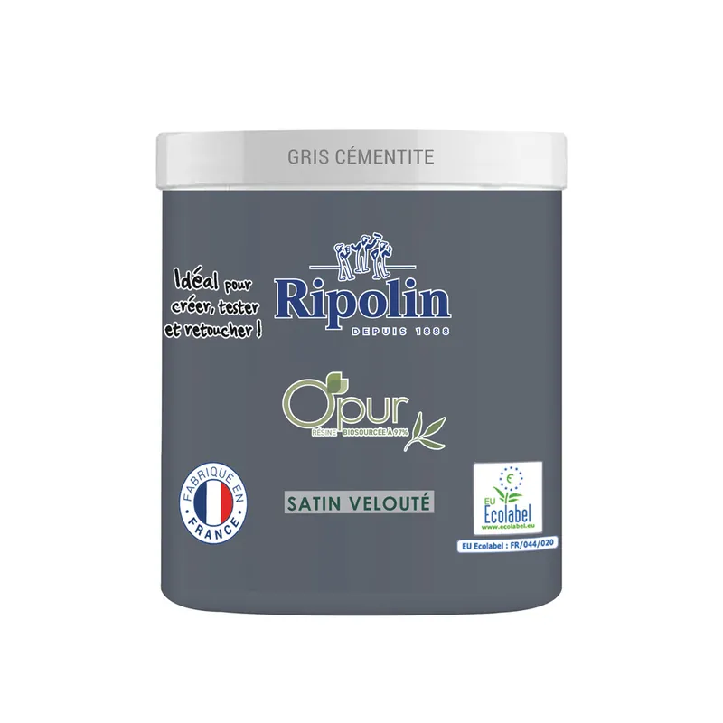 Promotion Testeur O‘PUR Satin Gris CEMENTITE 75ML - RIPOLIN