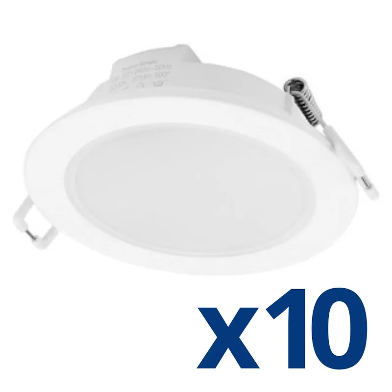 Spots LED encastrables salle de bain IP65 et BBC Blanc par 10 - Lea ARIC Bon Marché