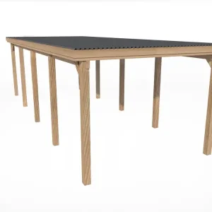 Seulement Aujourd'hui Carport - 617 - 330 x 120 cm - toit en acier Livraison gratuite domicile WEKA