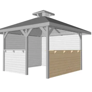 Paroi de comptoir pour tonnelle - 651 T.2 Livraison gratuite domicile WEKA Petit Prix