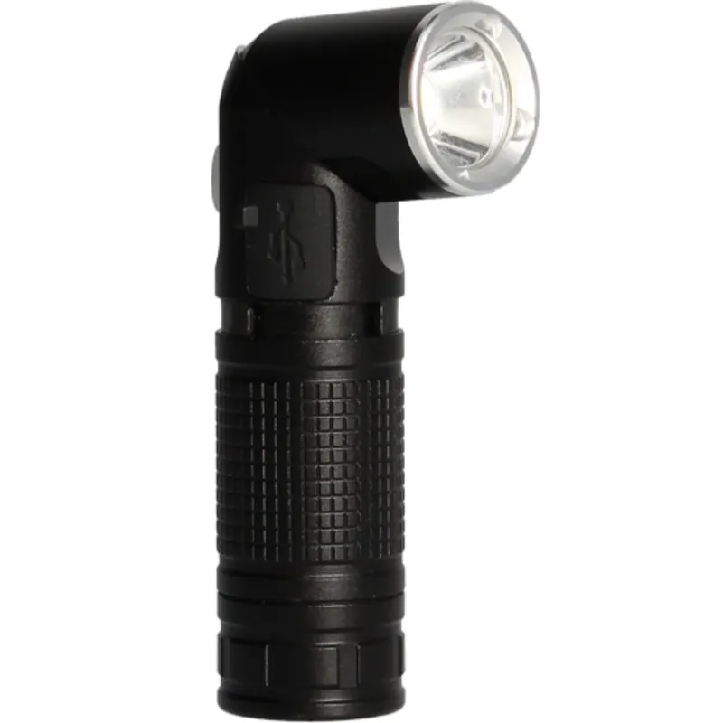 Solde Lampe torche rechargeable 8W 600 lumens lumière du jour 7000k noir - ARLUX