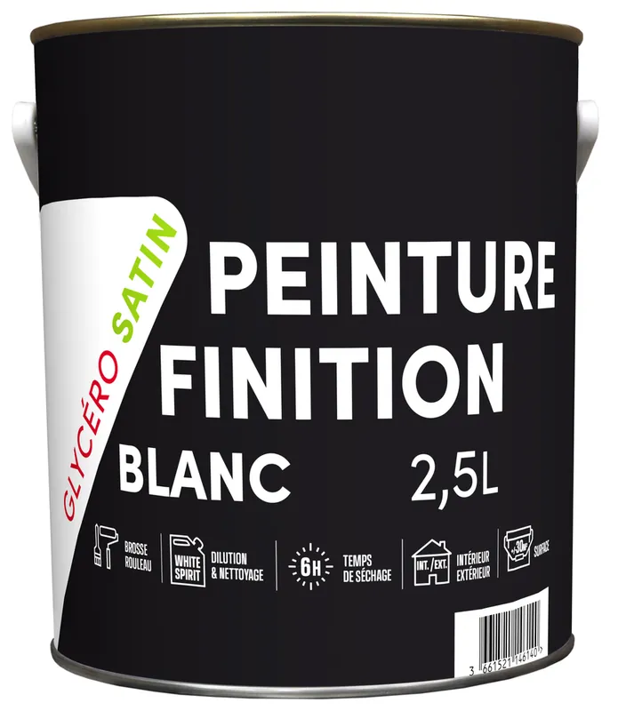 Dernier Modèle Laque Glycero Blanc Satin 2.5 L TDP