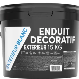 ENDUIT Extérieur Aspect Crépi Blanc 15 KG TDP Nouvel Arrivage