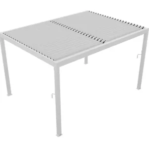 Pergola autoportante Sartre - Blanc - L.4000xl.3000xH.2400mm ELSEALU Nouvelle Collection