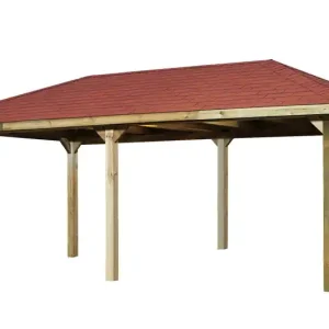 Tonnelle Carport - 651 - 500 x 115 cm Livraison gratuite domicile WEKA Meilleure Vente