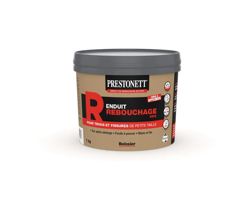 Enduit de rebouchage en pâte type R 1KG PRESTONETT Offre Spéciale