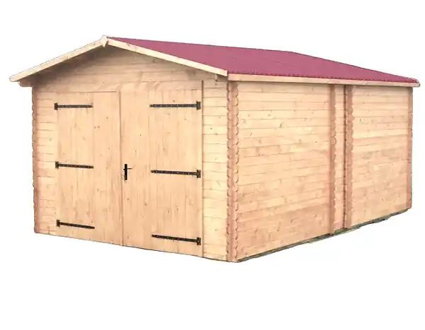 Meilleure Vente Garage bois Douglas massif Denis - 17.16m² - L.3.73xP.5.67m HABRITA