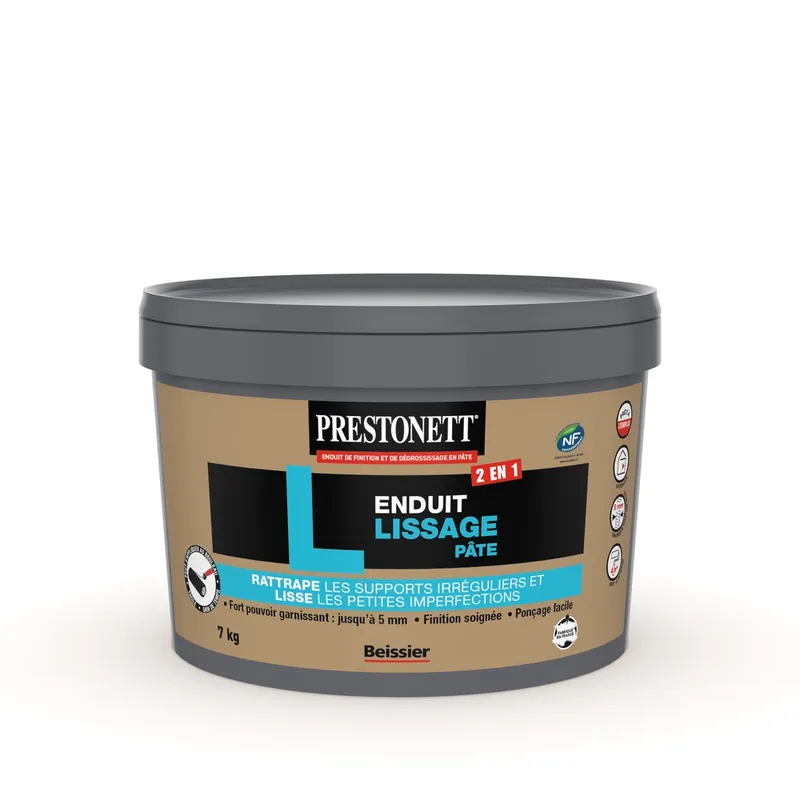 Meilleur Prix Enduit de lissage en pâte type L 7KG PRESTONETT