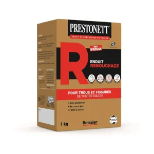 Dernier Modèle Boite d‘enduit de rebouchage en poudre type R 1KG PRESTONETT