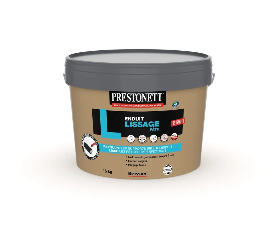 Prix Réduit Enduit de lissage en pâte type L 15KG PRESTONETT