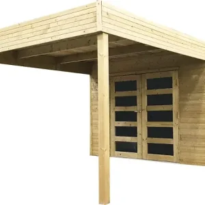 Achat Immédiat Abri de jardin bois Potenza - L.299xH.224xP.199cm SOLID
