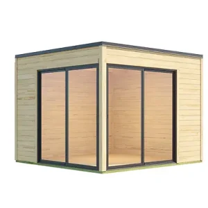 Abri de jardin bois Palermo 3 - 28 mm - L.300xP.300cm LASITAMAJA Prix Promo
