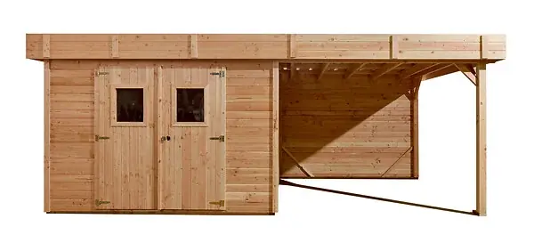 Offre Exclusive Abri de jardin bois Douglas Dinan - L.575xP.300xH.235cm HABRITA