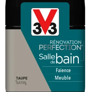 Peinture de rénovation pour salle de bains finition satinée taupe 75 ml V33 Quantité Limitée