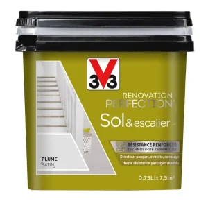 Peinture de rénovation sol et escalier finition satinée plume 750 ml V33 Nouvel Arrivage