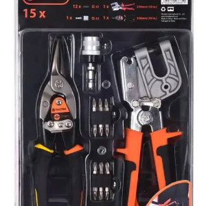 Kit de plaquiste 2 pinces et embouts TACTIX Promotion Saisonnière