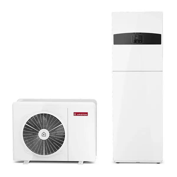 Pompe à chaleur Connecté Air / Eau monobloc Nimbus Compact M avec appoint électrique Ariston 5 kW Monophasé Prix Cassé