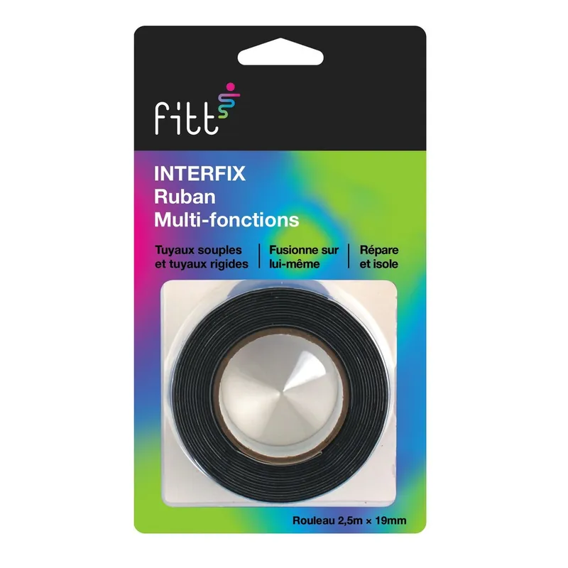 Ruban multi-fonctions auto-amalgamant Interfix 2,5m - FITT Petit Prix