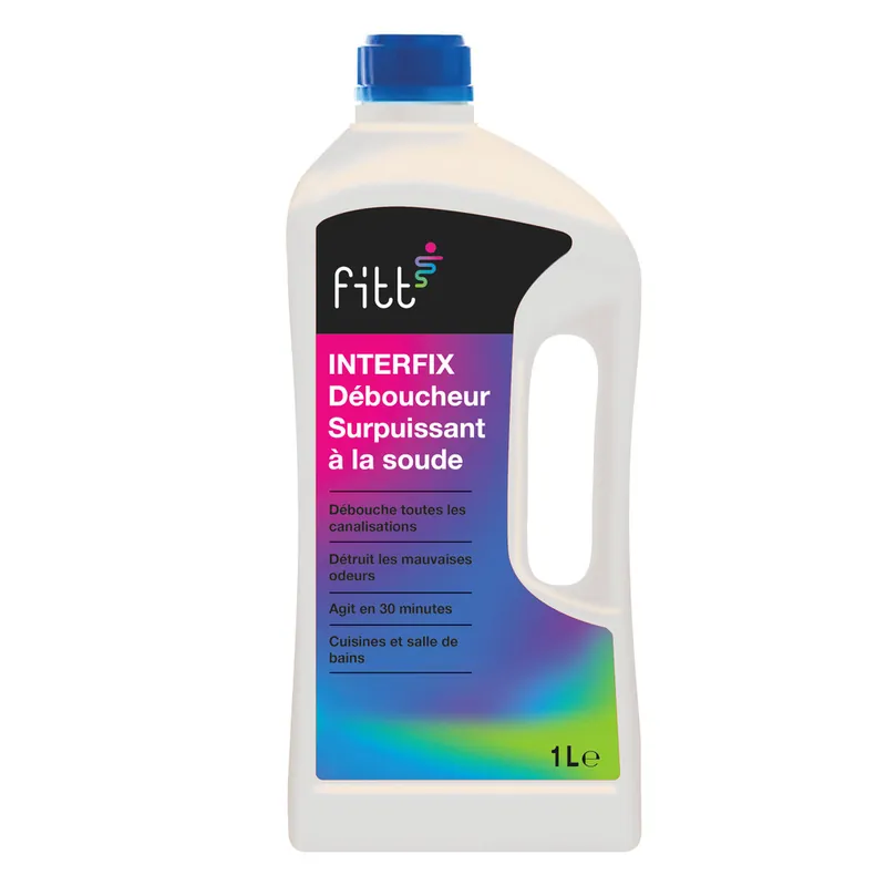 Déboucheur à la soude Interfix 1L - FITT Certifié