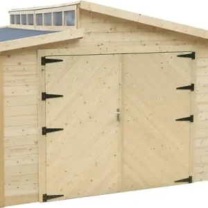 Garage en bois Torino - L.582xP.600xH.288cm SOLID Meilleur Prix