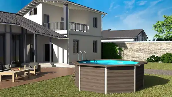 Offre Du Jour Piscine ronde composite Avant Garde - Diam.4,10xH.1,24m GRE