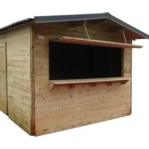 Abri de jardin en bois PECQ - 298x238 cm SOLID Prix Cassé