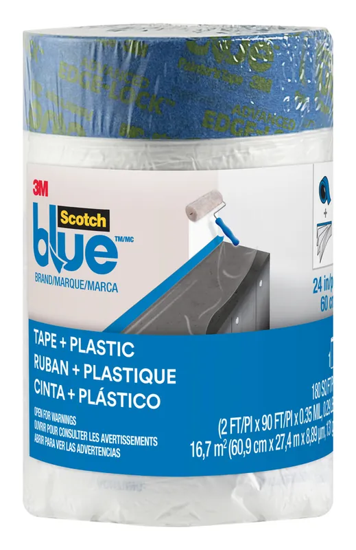 Expédié Aujourd'hui Recharge de bâche de protection adhésive 27 m x 60 cm SCOTCH