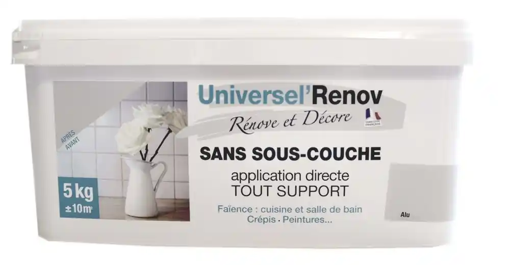 Enduit de rénovation multi supports aluminium 5kg universel rénov‘ DEFI Achat Immédiat