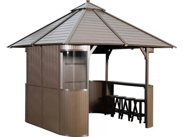 Abri de spa "Bali" - 330 x 330 x 323 cm HABITAT ET JARDIN Pas Cher