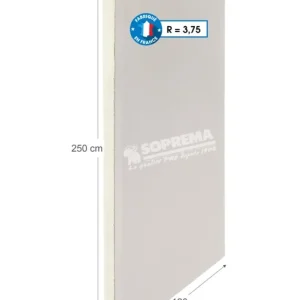 Doublage polyuréthane Haute Performance - Epaisseur 10+80 mm - l.1.2 x L. 2.5 x m SOPREMA® Expédié Aujourd'hui