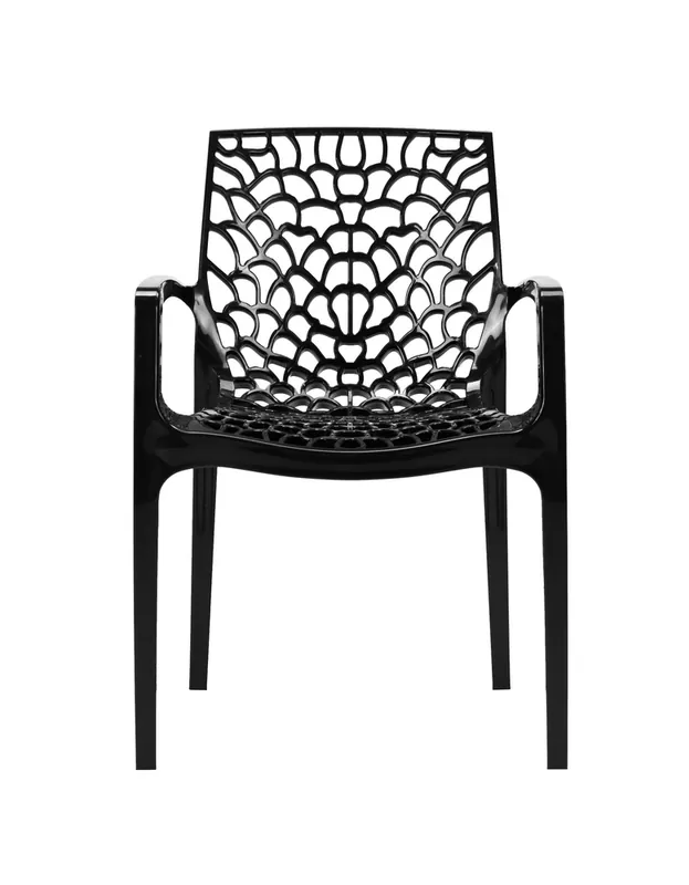 Fauteuil de jardin GRUVYER polypropylène gris anthracite - GRANDSOLEIL Expédition Rapide