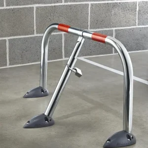 Offre Du Jour Barrière rabattable de parking avec cadenas L 810 x P 380 x H 420 mm MOTTEZ
