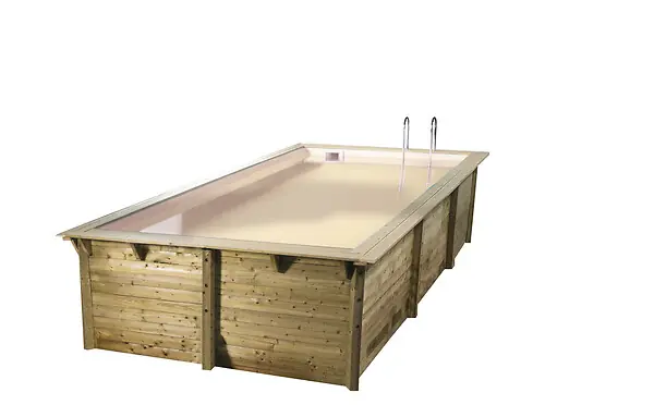 Bon Marché Piscine en bois Sunwater - Liner beige - L.555xH.140xP.300cm UBBINK PIS