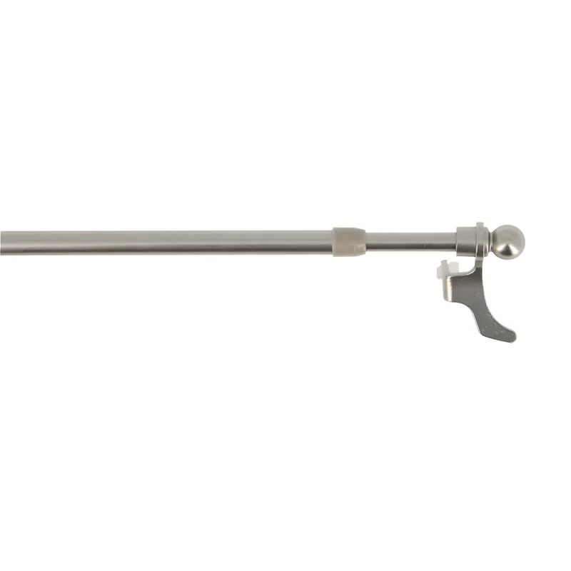 Tringle de vitrage extensible en métal de 40 à 65 cm diam 9 mm Finition Nickel mat - MOBOIS Prix Promo