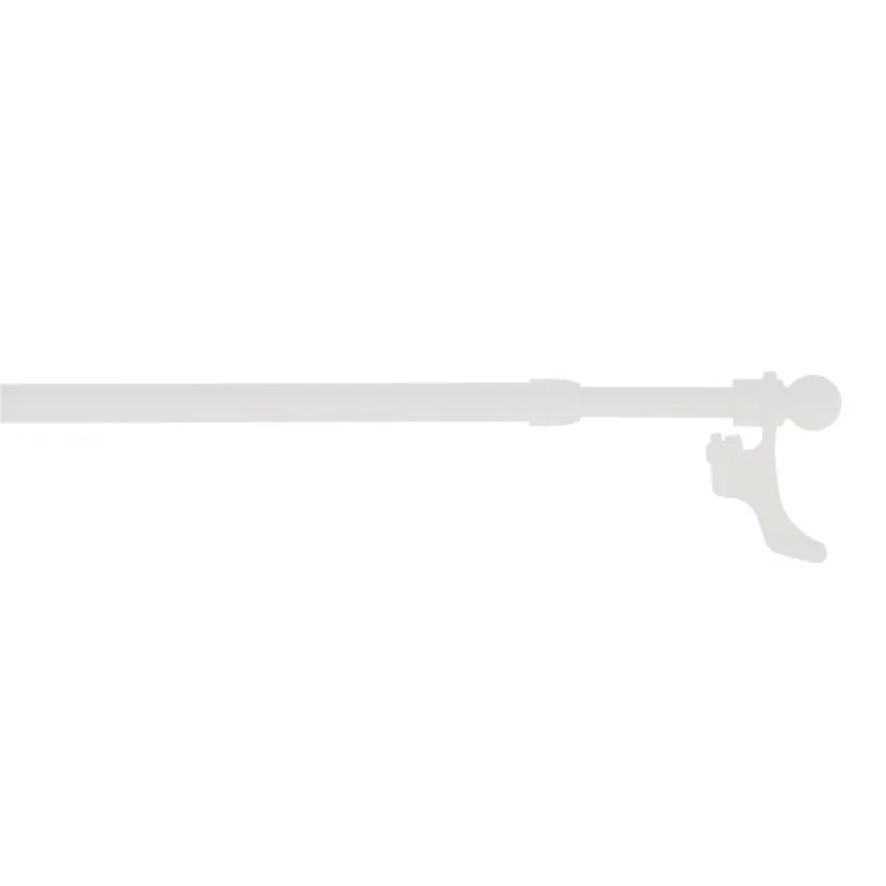 Tringle de vitrage extensible en métal de 40 à 65 cm diam 9 mm Finition Blanc - MOBOIS Quantité Limitée