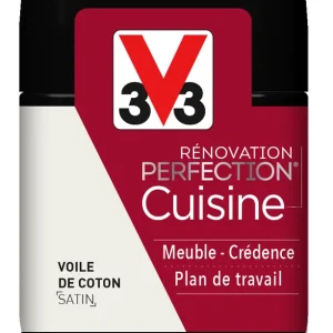 Expédié Aujourd'hui Peinture de rénovation cuisine finition satinée coton 75 ml V33