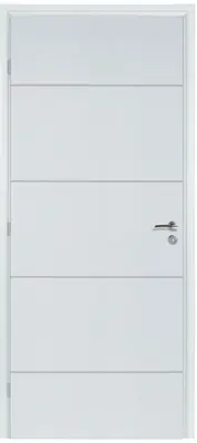 Bloc-porte postformé prépeint QUADRIZ H.204 X l.83 cm poussant gauche SMIS Expédié Aujourd'hui