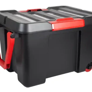 Malle de stockage en plastique avec couvercle et poignée 120 L EDA Seulement Aujourd'hui